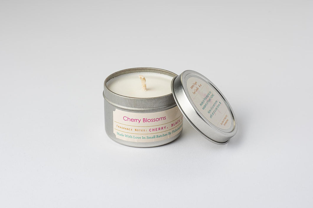 Cherry Blossom 4oz Tin Candle