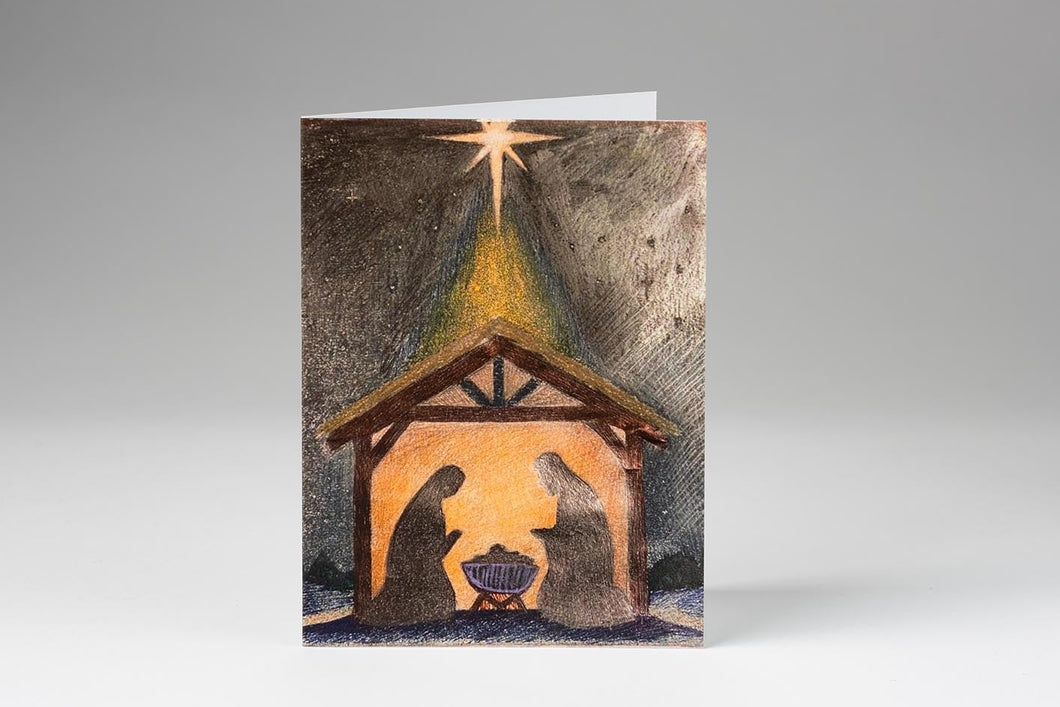 Nativity Scene Christmas Cards (10 pack)