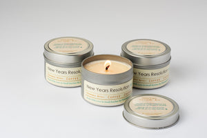 New Years Resolution 4oz Tin Candle
