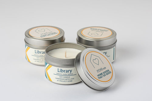 Library 4oz Tin Candle