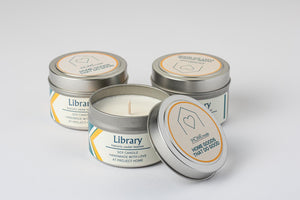 Library 4oz Tin Candle