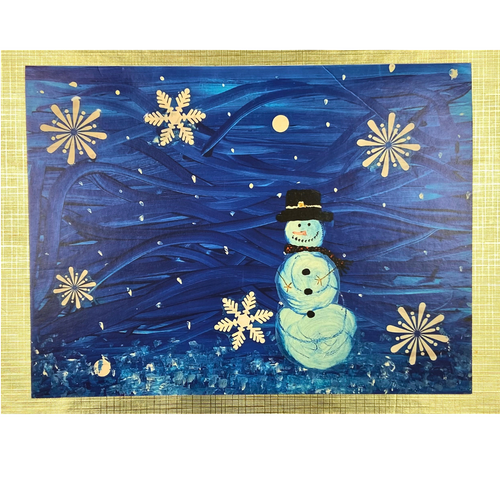 Season's Greetings Snowman Card