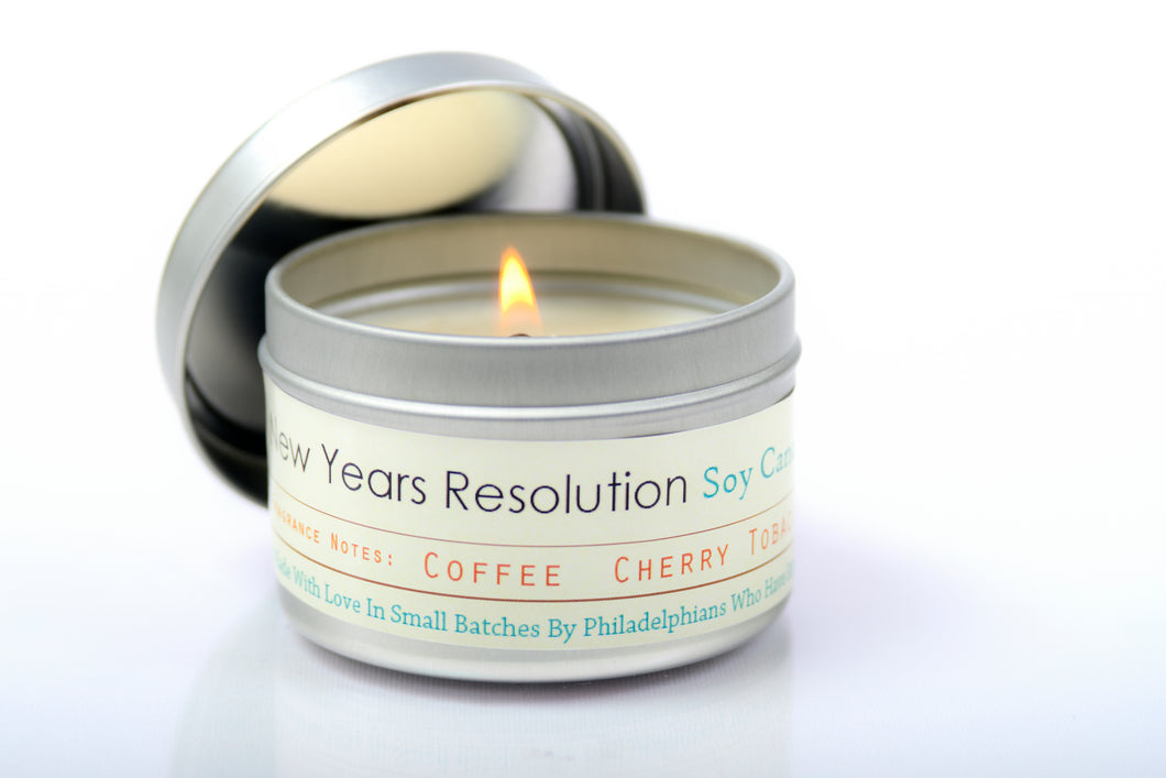 New Years Resolution Candle